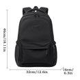 thumbnail image 2 of Large Capacity Laptop Backpack, Polyester Spandex Multi-Compartment Daypack for College Campus Travel, Solid Color Casual Daily Use for Work and Everyday Carry, 2 of 7