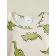 thumbnail image 3 of CARETOO Newborn Baby Boy Clothes 2Pcs Cotton Fabric Infant Bodysuit Casual Outfits Bib Overall Pants, 3 of 19