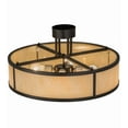 thumbnail image 7 of Meyda Tiffany 170883 Cilindro 4 Light 24" Wide Semi-Flush Drum Ceiling Fixture - Bronze, 7 of 7