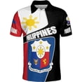 thumbnail image 2 of Lotusprinthandmade Personalized Name Philippines Flag Filipino Philippines Proud Nation Men Polo Shirt (Lightweight) S-5XL Multicolor (4XL), 2 of 5