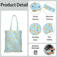 thumbnail image 5 of Cute Dog Canvas Tote Bag – Cartoon Puppy & Paw Print Design, Reusable Cotton Shopping Bag with Artistic Watercolor Dog Illustration for Dog Lovers, Pet Owners, and Animal Fans, 5 of 7