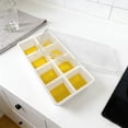thumbnail image 5 of EGNMCR 8 Silicone Ice Tray Press Type Soft Bottom Ice Maker With Lid Food Freezer ice cube tray, 5 of 5