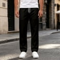thumbnail image 2 of Akiihool Mens Stretch Chinos Men's Yoga Athletic Pants Casual Jersey Pants for Men Black,XL, 2 of 7