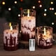thumbnail image 1 of Set de 3 velas sin llama Lamp Eywamage Red Buffalo Plaid, 1 of 7