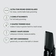 thumbnail image 3 of Panasonic V-Shaped Body Hair Trimmer with 3 Comb Attachments, Waterproof, Rechargeable - ER-GK60-S, 3 of 12