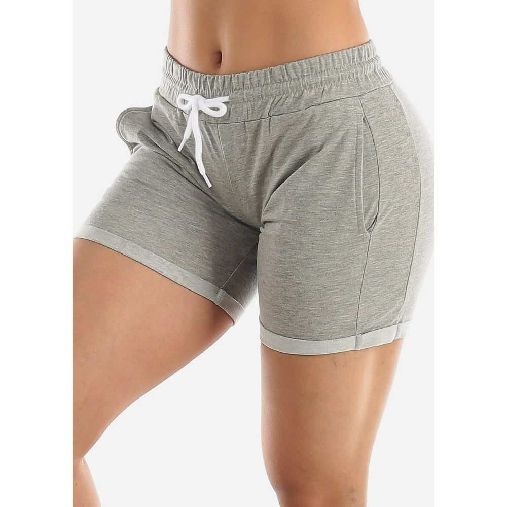 grey biker shorts for women