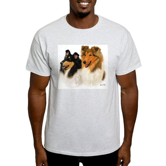 CafePress - Double Rough Collie T Shirt - Men's Classic Graphic T-Shirt