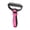 Rose Red, variant on Pet Grooming Rake, Dual-Sided Stainless Steel Blades, Pet Deshedding And Dematting Brush, Undercoat Rake for Dogs Cats Thick Coats Detangling