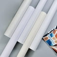 thumbnail image 4 of Papel tapiz impermeable autoadhesivo blanco puro, película decorativa para armario, puerta de armario, muebles de escritorio, renovación de pared, 4 of 5