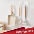 thumbnail image 2 of Adhesive Hooks Stainless Steel, Heavy Duty Waterproof Compact Design for Easy Installation on Multi-Surface (Durable, Rustproof), 2 of 5