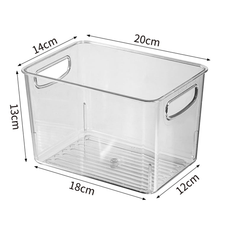 Karcher Clear Storage Container Bin Open Compartment Organizer With