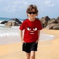 thumbnail image 4 of Bnwani Boys T Shirts Short Sleeve Comfortable Girls Shirts Breathable Tee Red Sizes 3-9, 4 of 6