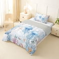 thumbnail image 2 of Erosebridal Watercolor Ocean Coral Twin Comforter Sets,Wild Jellyfish Starfish Bedding Set For Girls Kids, Reversible 2 Pieces, 2 of 7