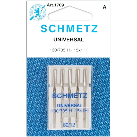 Schmetz Size 80/12 Universal Sewing Machine Needles, 5