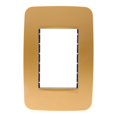 thumbnail image 1 of Placa 3 Modulos Estévez Niessen Oro Plastico, 1 of 3