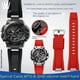 thumbnail image 2 of Correas de silicona para reloj Casio G-SHOCK MTG-B3000 Correa de reloj de caucho y resina MTG B3000 Adaptadores de acero inoxidable modificados Conector, 2 of 5