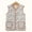 White, variant on QUNYINEY Quilted Vests for Women 2025 Trendy Floral Sleeveless Fleece Coat with Pockets Loose Fit Button Down V Neck Jackets for Women Trendy