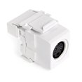 thumbnail image 2 of Leviton 40734-SVW White Quickport S-Video Snap-in Connector, 2 of 2
