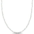 thumbnail image 1 of Miabella Collier à Maillons Cœur en Émail Blanc en Argent Sterling, 1 of 5