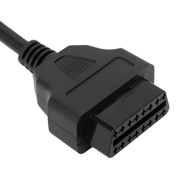Cable de extensión, adaptador de diagnóstico de automóvil de 16 pines, conector adaptador de diagnóstico macho a hembra, instalación sin esfuerzo