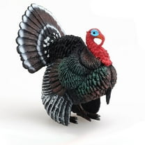 Pretyzoom 1Set Multi Color Decorative Turkey Figurine Simulation Wildlife Design for Families Friends