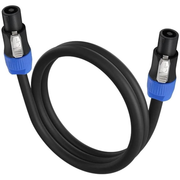 Professional Grade 12 Gauge Speakon Cable 3 Ft EBXYA with NL4FC Connectors,Oxygen-Free Copper & Full Shielding for Crystal Clear Audio in Demanding Pro Audio Setups​