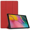 thumbnail image 1 of PANDACO Red Leather Folio Case Samsung Galaxy Tab S9 / Tab S9 FE / Tab S10 FE, 1 of 4
