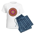 thumbnail image 5 of CafePress - Mandala Cats Pajamas - Women's Short Sleeve Print T-Shirt and Pants Light Cotton Pajama Set, 5 of 7