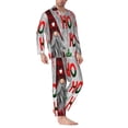 thumbnail image 3 of Kll Cute Santa Sleepwear Mens Flannel Pajamas,Long Cotton Pj Set, 3 of 9