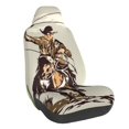 thumbnail image 1 of Wukai Vintage Cowboy Riding Horse Full Set Car Seat Covers with Soft Padding Universal Auto Front Seats Protector and Cushion Mat, 1 of 5