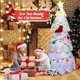 thumbnail image 4 of Costway 8FT Inflatable Christmas Tree Blow up Holiday Decoration with Rotating & LED Light, 4 of 10