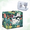 thumbnail image 4 of HELLHERO Sewing Machine Dust Cover Cat and Leaves Pattern Lightweight Stylish Decrative Case, 4 of 8