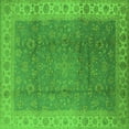 thumbnail image 1 of Ahgly Company Indoor Square Oriental Green Traditional Area Rugs, 8' Square, 1 of 4