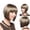 Natural Gold, variant on Pullover Toupee-Full Short Wig Straight Hair Synthetic Wig Natural Gold Girl Fashion Wig, Women'S Short Hair Gradient Color Wig, High Temperature Silkback to School, Wedding Guest