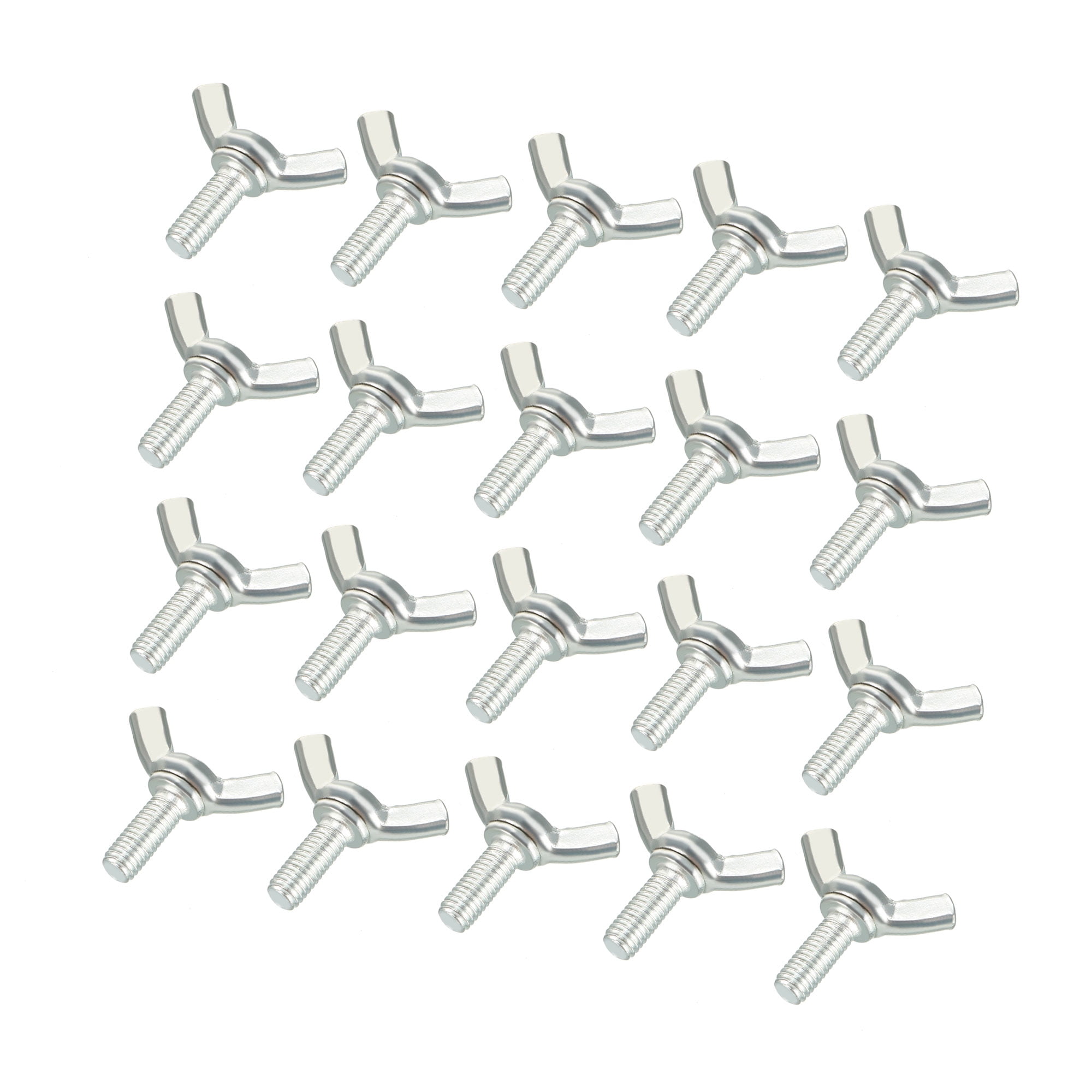 M5x12mm Butterfly Wing Screw Bolt 0.8mm Step Carbon Steel Fasteners 10pcs M5x12mm Butterfly Wing Screw Bolt 0.8mm Step Carbon Steel Fasteners 10pcs