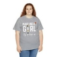 thumbnail image 4 of Play like Girl try to keep up for Clark 22 Basketball fan Unisex Cotton Tee, 4 of 7