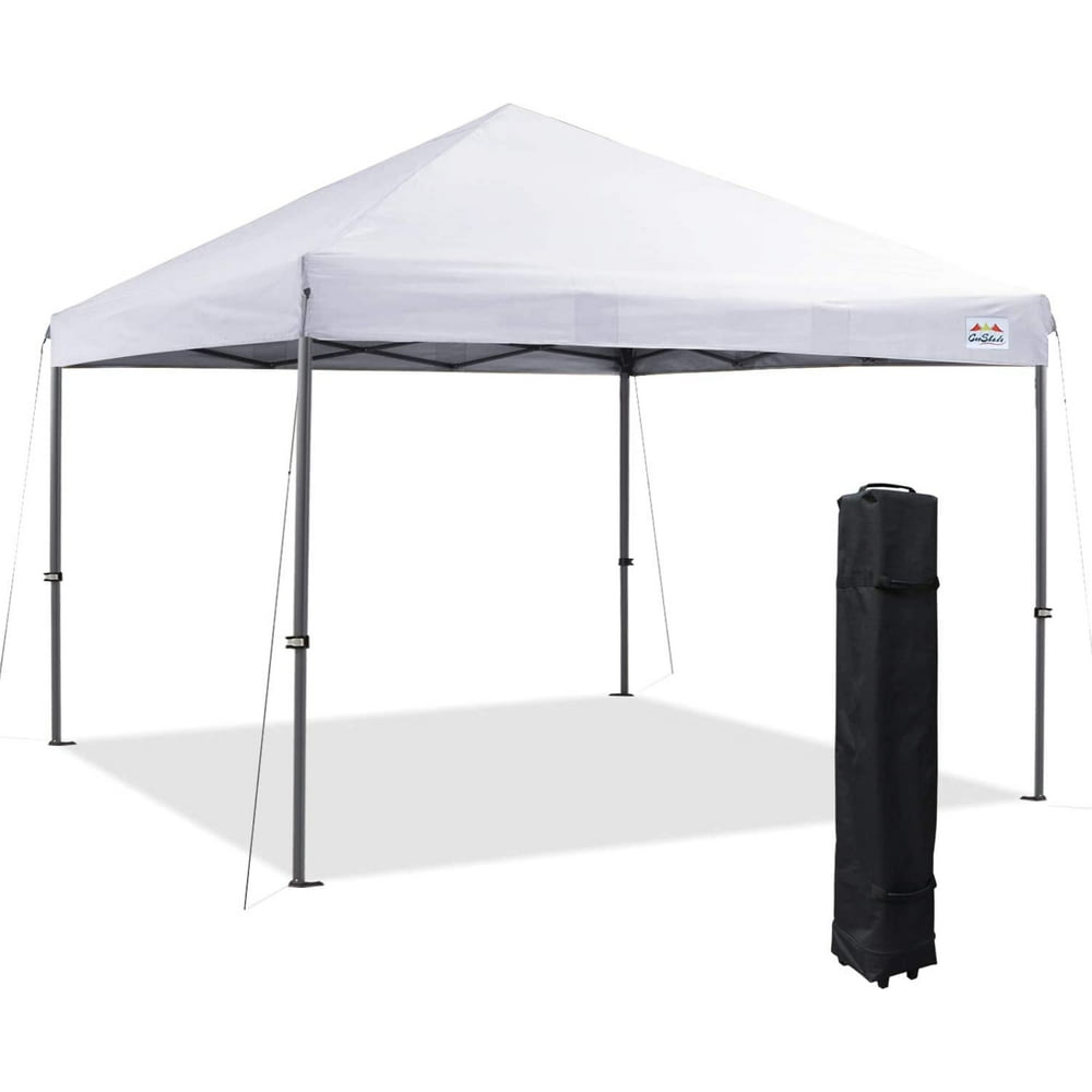8 X 8 FT PopUp Slant Leg Canopy Tent, Reinforced Steel Frame