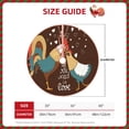 thumbnail image 2 of Sikiie Rooster And Chicken Nativity Christmas Tree Skirt, Jesus Christian Winter Holiday Tree Mat Decoration(30-48IN)30", 2 of 6