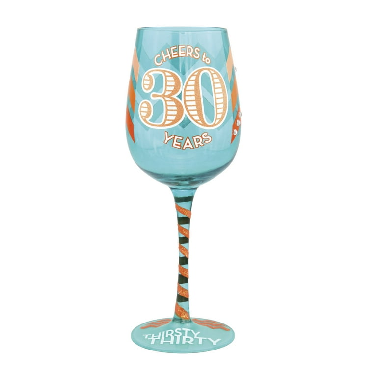 Personalized 30th birthday wine glasses in bulk, cheers to 30 years –  Factory21 Store
