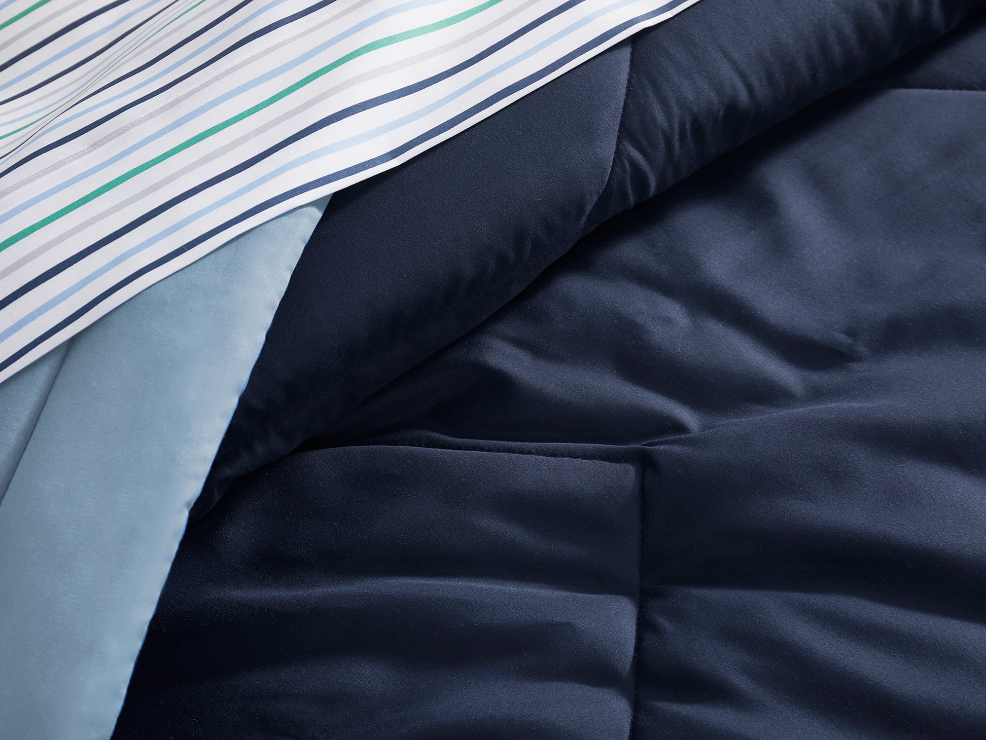 Bco Home 5-Piece Cooling Technology Navy Comforter and Sheet Set, Queen