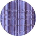 thumbnail image 1 of Ahgly Company Indoor Round Southwestern Blue Country Area Rugs, 5' Round, 1 of 4