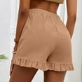 thumbnail image 5 of SHOPESSA Womens Shorts Summer Plus Size Fashion Solid Color Casual Wide Leg Loose High Waist Shorts Pants M, 5 of 7