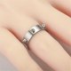 thumbnail image 4 of 1PC Gothic Stainless Steel Ring Punk Style Thorn Jewelry Rock Hip Hop Self-defense Rings Metal 3 Spiked Emergency Defense Ring, 4 of 5