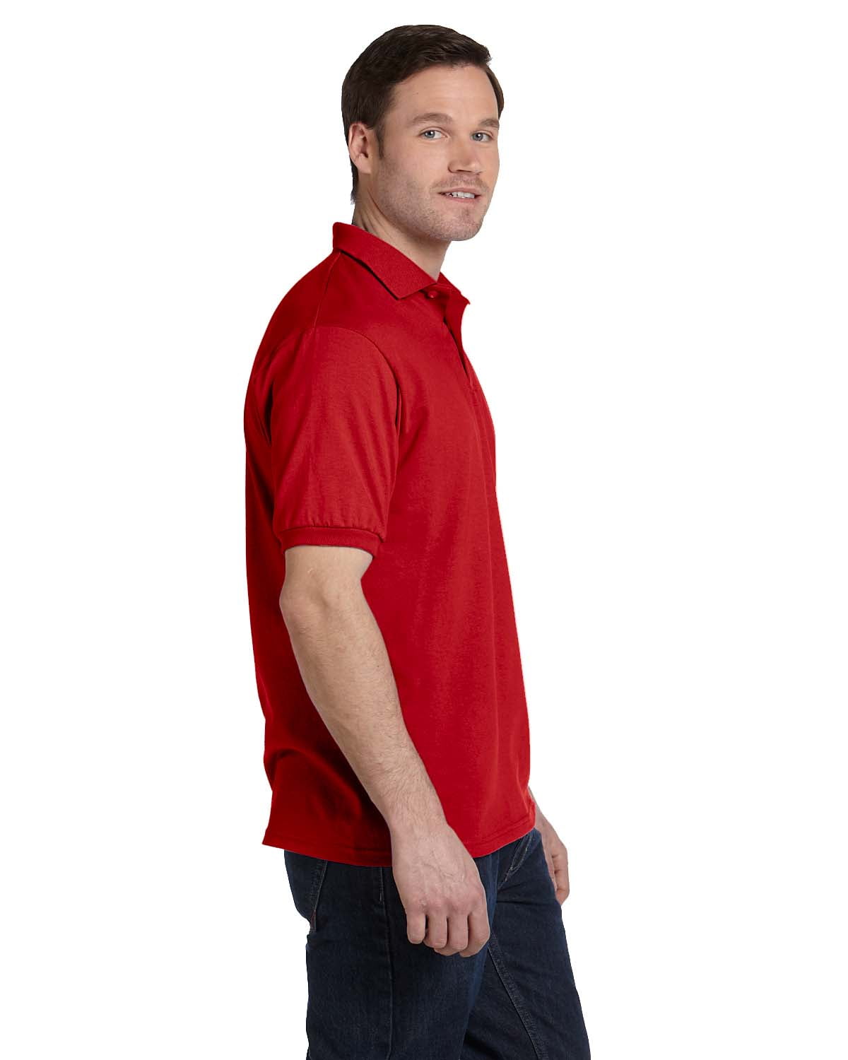 Mens 50/50 ComfortBlend EcoSmart Jersey Knit Polo 054 (2 PACK)
