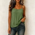 thumbnail image 6 of JOANKDMI Linen Tank Tops for Women Spaghetti Strap Sleeveless Scoop Neck Camisole Summer Casual Loose Fit Beach Vacation Cami T Shirts, 6 of 9