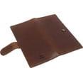 thumbnail image 6 of CAZORO Vintage Genuine Leather RFID Checkbook Cover Wallet with Snap Closure Buffalo Burgundy, 6 of 7