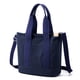 thumbnail image 2 of Bolso Bandolera para Mujer Bolso Mano Lona Ligero para Viajes Oficina (azul Oscuro), 2 of 6