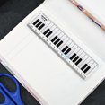 thumbnail image 4 of 1 Pcs 15cm Black White Musical Notes Piano Transparent Straight Rulers Drawing Measuring Ruler Children's Student Stationery 1Pcs, 4 of 6