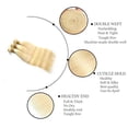 thumbnail image 3 of 613 Blonde 3 Bundles Human Hair Straight Hair Brazilian Blonde Human Hair Bundle 100% Virgin Remy Hair Bundles Human Hair Extensions, 3 of 8
