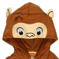 thumbnail image 3 of Curious George Union Suit Toddler One Piece Hooded Loungewear Pajamas, 3 of 6